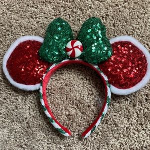 Christmas Minnie Mouse Ears
